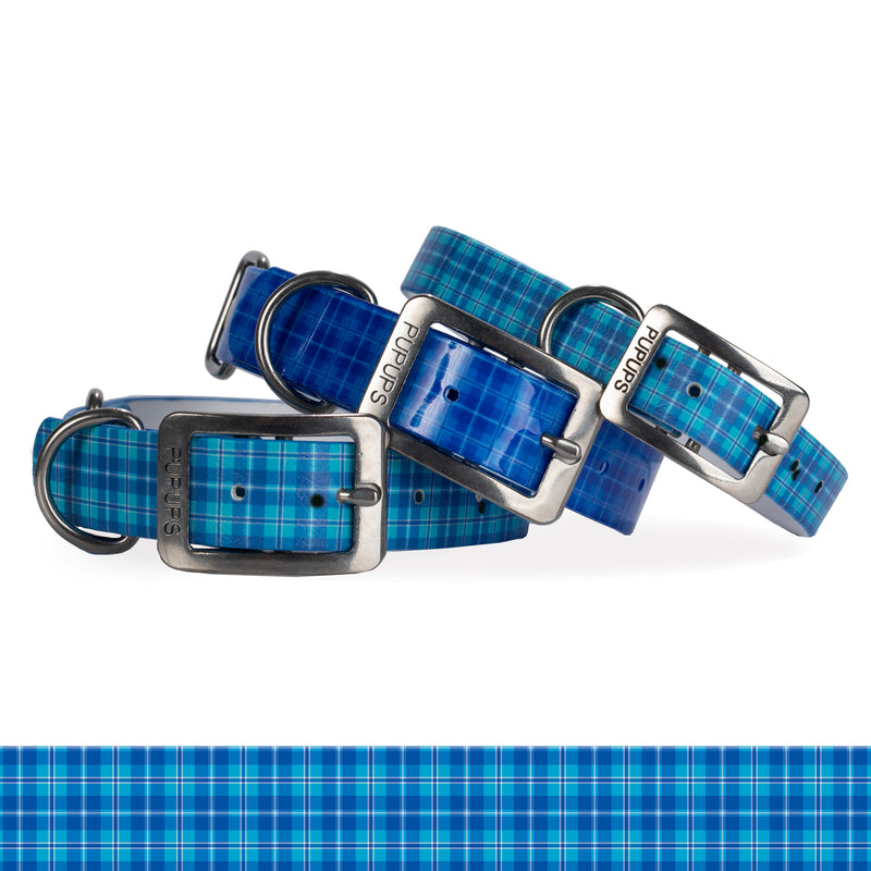 Highland Blue Plaid Collar